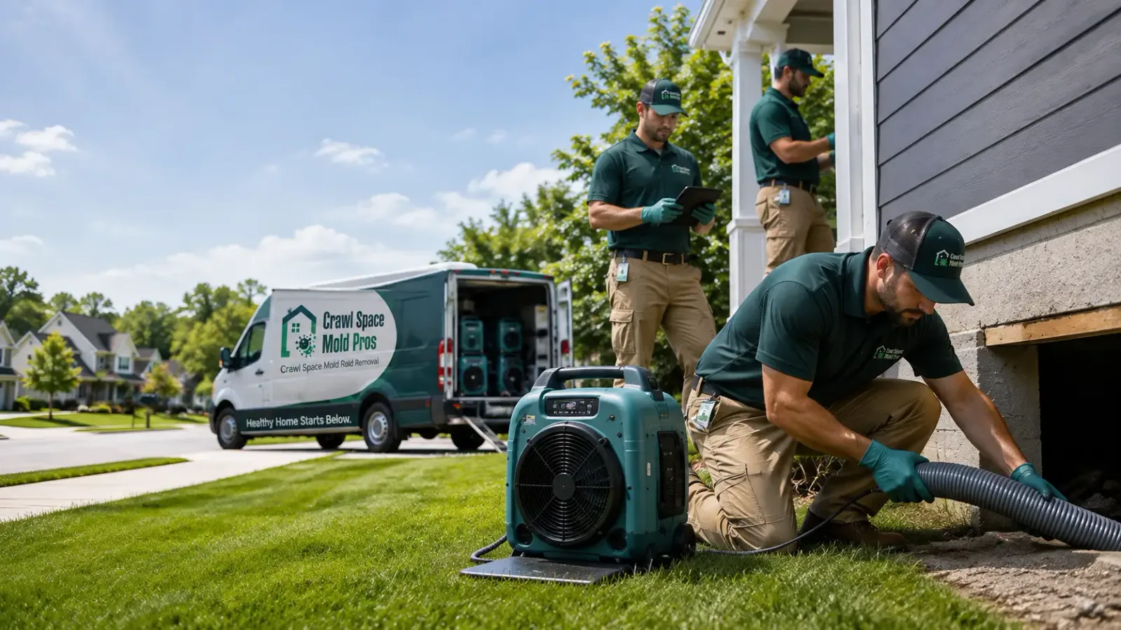 Crawl Space Mold Removal in Rowley, IA